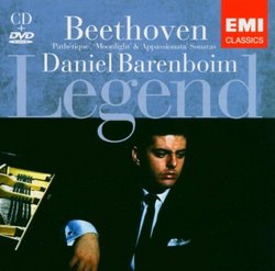 Beethoven: "Pathétique", "Moonlight" and "Appassionata" Sonatas [Includes DVD: Rare Performance of Barenboim on Film]