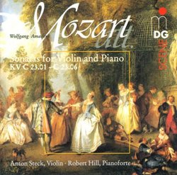 Mozart (attrib.): Sonatas for Violin and Piano (K C 23.01-23.06) /Steck * Hill