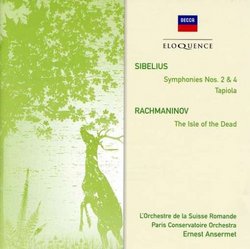 Sibelius: Sym No 2&4/Rachmaninov: Isle Of