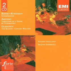 Rimsky-Korsakov: Scheherazade; Arensky: Variations on a Theme by Tchaikovksy; Glazunov: The Seasons