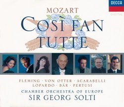 Mozart - Così fan tutte / Fleming, von Otter, Scarabelli, Lopardo, Bär, Pertusi, Solti