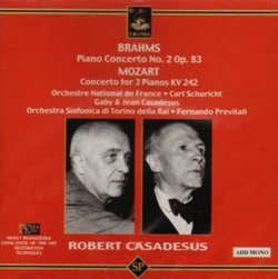Brahms: Piano Concerto No. 2; Mozart: Concerto for 3 Pianos, KV. 242