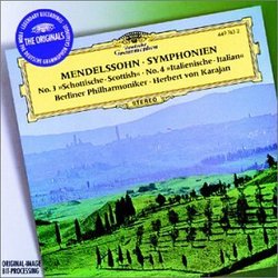 Mendelssohn: Symphonies 3 & 4 / Karajan, Berlin Philharmonic Orchestra