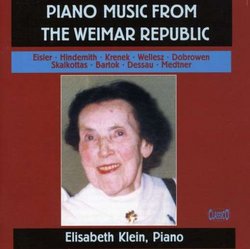 Piano Music from the Weimar Republic