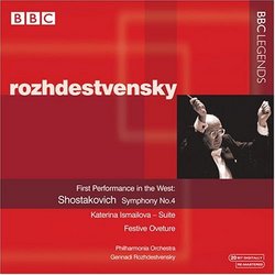 Shostakovich: Symphony No. 4; Katerina Ismailova Suite; Festive Overture