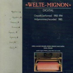 Welte-Mignon Digital, Performed 1905-1914