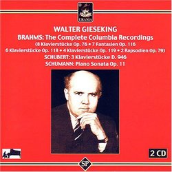 Walter Gieseking Plays Brahms