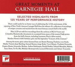 Great Moments at Carnegie Hall  - Selected Highlights