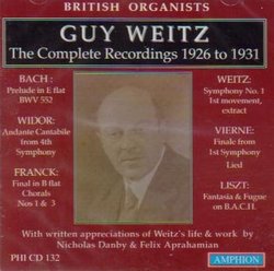 Guy Weitz: The Complete Recordings 1926-1931 (British Organists)