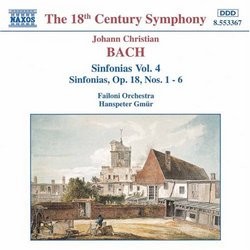 Johann Christian Bach: Sinfonias Vol. 4, Sinfonias, Op. 18, Nos. 1-6