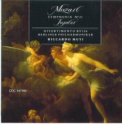 Mozart: Symphony No. 41("Jupiter") etc. Berlin Symphonic / Muti