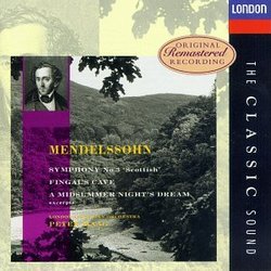 Mendelssohn: Symphony 3; Midsummer Night's Dream Op61; Hebrides Overture Op26 / Peter Maag; LSO
