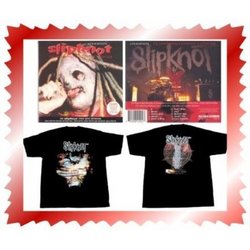 COLLECTOR'S SPECIAL "Limited Edition Package" The Slipknot Story with Interview & mini poster [IMPORT CD] "PLUS" Officially licensed Double Sided SUBLIMINAL VERSES Concert T-Shirt (see product description)
