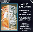 Aulis Sallinen: Symphony No. 4; Shadows; Symphony No. 5 "Washington Mosaics"