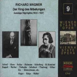 Vienna State Opera Live Volume 9 - Wagner: Der Ring des Nibelungen Highlights (1933-1937)(Koch)(2 CD Box Set)