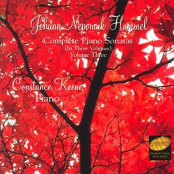 Johann Nepomuk Hummel: Complete Piano Sonatas, Vol. 3