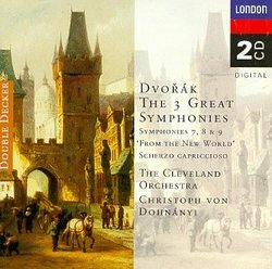 Dvorak: 3 Great Symphonies