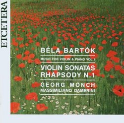 Bela Bartok: Music for Violin and Piano, Volume 1