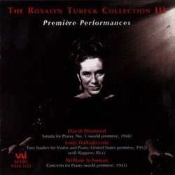 The Rosalyn Tureck Collection, Vol. 3: Premiere Performances