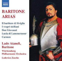 Baritone Arias: Il barbiere di Siviglia; I vespri siciliani; Don Giovanni; Lucia di Lammermoor; Carmen