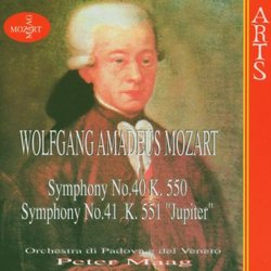 Mozart: Symphpny No. 40; Symphony No. 41 "Jupiter"