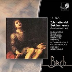 Bach - Ich hatte viel Bekümmernis ~ Cantatas 21 & 42 / Schlick · Lesne · Crook · Harvey · Kooy · La Chapelle Royale · Collegium Vocale · Herreweghe