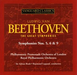 Beethoven: The Great Symphonies Nos. 5 6 9 Borders