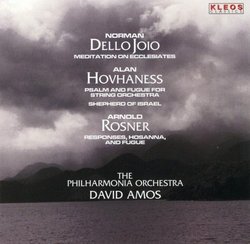 Dello Joio: Meditations on Ecclesiastes /Hovhaness: Psalm and Fugue; Shepherd of Israel /Rosner: Responses, Hosanna, and  Fugue