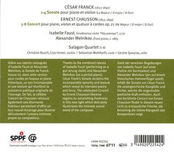 Chausson: Concert; Franck: Violin Sonata