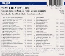 Kuula: Complete Works for Mixed & Female Choruses a Cappella