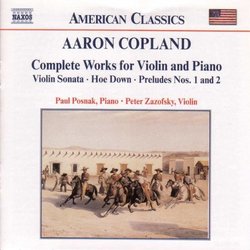 Copland: Complete Works for Violin and Piano