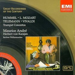 Great Recordings Of The Century - Hummel, L. Mozart, Telemann, Vivaldi: Trumpet Concertos / Andre, Karajan