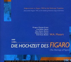 Mozart:The Marriage of Figaro/Die Hochzeit Des Figaro (Sung in German) (Salzburg Festival 1942)