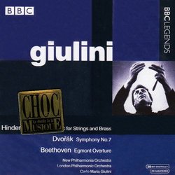 Hindemith: Concert Music for Strings and Brass; Dvorák: Symphony No. 7; Beethoven: Egmont Overture