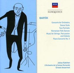 Bartok: Pno Cto. No 3/Cto for Orch/Dance Ste