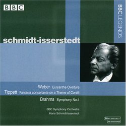 Weber: Euryanthe Overture; Tippett: Fantasia concertante on a Theme of Corelli; Brahms: Symphony No. 4