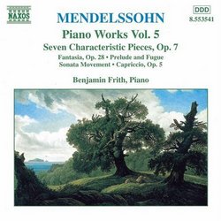 Mendelssohn: Piano Works, Vol.5