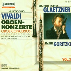 Vivaldi: Oboe Concertos, Vol. 3 / Glaetzner