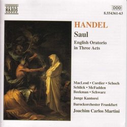 Handel - Saul / S. MacLeod · Cordier · Schoch · Schlick · McFadden · Beekman · G. Schwarz · Frankfurt BO · Martini