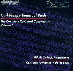 C.P.E. Bach: Complete Keyboard Concertos, Vol. 3