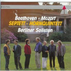 Beethoven: Septet / Mozart: Horn Quintet - Berlin Soloisten (Teldec)