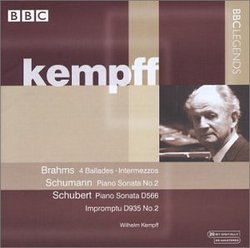 Brahms: 4 Ballades; Intermezzos; Schumann: Piano Sonata No. 2; Schubert: Piano Sonata D566