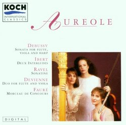 Claude Debussy: Sonata for Flute, Viola & Harp / Gabriel Fauré: Morceau de Concours, for Flute & Harp / Jacques Ibert: Two Interludes, for Flute, Viola & Harp / François Devienne: Duo for Flute & Viola / Maurice Ravel: Sonatine en Trio, for Flute, Viola &