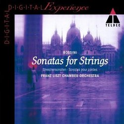 Rossini: String Sonatas No. 1 in G Major; No. 4 in B-flat Major, No. 5 in E-flat Major; No. 6 in D Major / Michael Haydn: Symphony In C major, P.12 [Teldec Digital # 9031-74788-2]