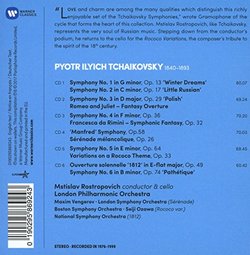 Tchaikovsky: Symphonies 1-6, Manfred Symphony, Francesca da Rimini, Romeo and Juliet fantasy overture, 1812, Rococo variations (6CD)
