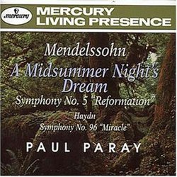 Mendelssohn: Symphony No. 5 / Midsummer Night's Dream