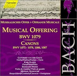 Bach: A Musical Offering BWV 1079 133/ Canons BMV 1072-78