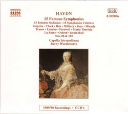 Haydn: 15 Famous Symphonies [Box Set]