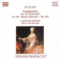 Haydn: Symphonies Nos. 45, 48, 102