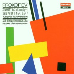 Sergey Prokofiev: Symphony No. 3 in C minor, Op. 44 / Symphony No. 4 in C major, Op. 47 (Original 1930 Version) - Neeme Järvi